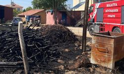 Malatya'da odunluk yangını