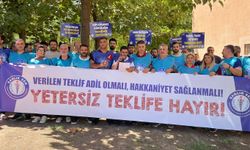 Batman'da sağlık çalışanlarından toplu sözleşme tepkisi