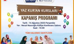 Batman'da yaz Kur'an kursları kapanış programı düzenleniyor