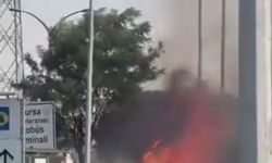 Bursa'da AVM otoparkında yangın: 6 otomobil kullanılamaz hale geldi