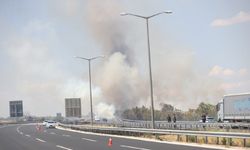 Kırklareli’de yangın: Otoyolda trafik durduruldu