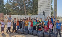 Şanlıurfa’da öğrenciler çevre temizliğiyle orman yangınlarına dikkat çekti