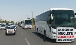 Şanlıurfa’dan onlarca araç, Gazze için TBMM’deki yürüyüşe destek olacak