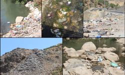 Şırnak'ın köylerinde toplanmayan çöpler derelere akıyor: Köylüler çöplerin toplanmasını istiyor