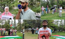 ABD Büyükelçiliği önündeki Gazze nöbeti 17. günde de devam ediyor