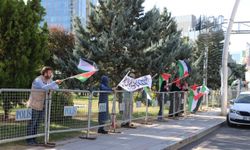 ABD Büyükelçiliği önündeki Gazze nöbeti 21. gününde devam ediyor