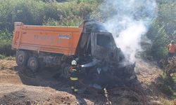 Diyarbakır'da kamyon kaza yaptı: Şoför yanarak hayatını kaybetti