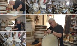 El emeğiyle yaptığı bendirler, dünyanın farklı ülkelerine ihraç ediliyor