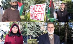 Gazze nöbeti, ABD Büyükelçiliği önünde 31. gününde de devam ediyor