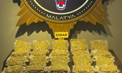 Malatya'da 12 kilo 800 gram esrar ele geçirildi
