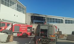 Malatya'da mobilya imalathanesinde korkutan yangın