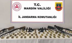 Mardin’de çok sayıda silah ve mühimmat ele geçirildi: 2 kişi yakalandı
