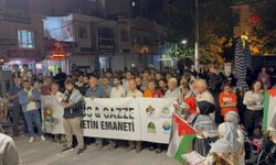 Mazıdağı halkı Küresel Sumud Filosu’na destek için meydanlara indi