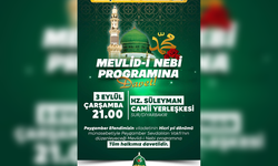Peygamber Sevdalıları Vakfı'ndan Mevlid-i Nebi Programı'na davet