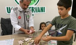 Şanlıurfa’da küçük yüreklerden Gazze’ye anlamlı bağış