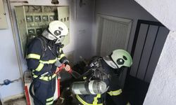 Siirt'te apartman boşluğunda çıkan yangın paniğe neden oldu