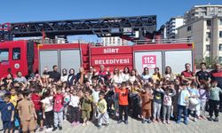 Siirt'te Gazze Melekler Anaokulu'nda yangın tatbikatı yapıldı