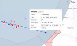 Ablukayı kıran Mikeno gemisi Gazze kara sularında