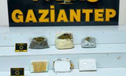 Gaziantep'te uyuşturucu operasyonlarında çok sayıda madde ele geçirildi