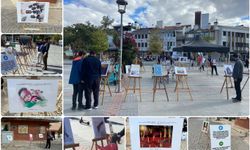 Gazze’nin sessiz çığlığı Konya’da karikatürlerle anlatıldı