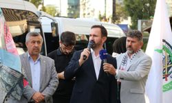 HÜDA PAR Ankara İl Başkanı Karaarslan'dan Gazze nöbetine destek ziyareti