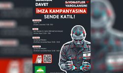 HÜDA PAR Antalya İl Başkanlığından "Soykırımcı siyonistlerin yargılanması" için imza kampanyası