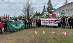 Kocaeli Üniversitesi öğrencilerinden Sumud Filosuna destek yürüyüşü