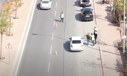 Konya’da dron destekli trafik denetimi