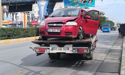 Mersin’de araç takla attı: 1 kişi yaralandı