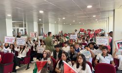 Öğrencilerden Filistin için farkındalık etkinliği