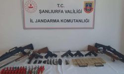 Şanlıurfa Halfeti’de çok sayıda silah ve fişek ele geçirildi