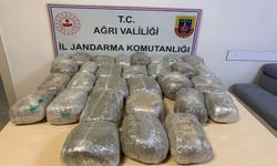 Sınırda atılan devriye faaliyeti sırasında 32 kilogram uyuşturucu bulundu