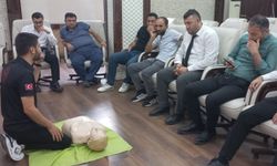 Valilik personeline sertifikalı ilk yardım eğitimi