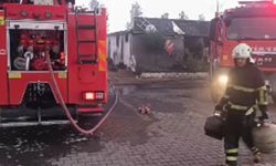 Yangın benzinliğe sıçramadan söndürülerek faciadan dönüldü