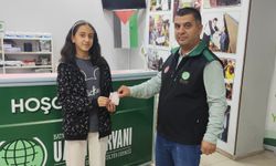 Batman'da 12 yaşındaki Esma, ilk bursunu Gazze'ye gönderdi