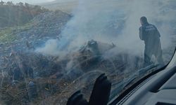 Bingöl'ün Genç ilçesinde çöplük alanda çıkan yangın söndürüldü