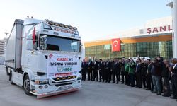 Gazze için Şanlıurfa’dan yola çıkan yardım konvoyu dualarla uğurlandı