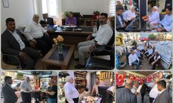 HÜDA PAR Mersin İl Başkanlığından Yenişehir Nüfus Müdürlüğüne ziyaret ve esnafla buluşma