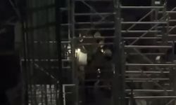 İstanbul'daki metro inşaatında iskele çöktü