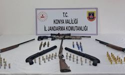 Konya’da ruhsatsız silah operasyonu