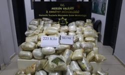 Mersin'de 223 kilogram uyuşturucu ele geçirildi