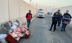 Şanlıurfa’da kaçak et sevkiyatı engellendi: 1 ton et imha edildi