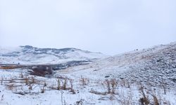 Ağrı merkeze bağlı köylerde ve yüksek kesimlerde kar yağışı başladı