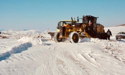 Siirt’te 10 köyü birbirine bağlayan kritik yol için gece gündüz kar mesaisi