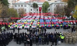 Siirt’te güvenlik güçlerine 68 yeni araç teslim edildi