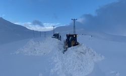 Şırnak’ta kar nedeniyle kapalı yolların açılması için çalışmalar sürüyor