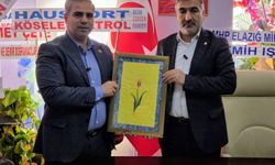 HÜDA PAR'dan Kovancılar Esnaf Odası Başkanı Özdoğan’a hayırlı olsun ziyareti