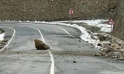 Siirt–Bitlis karayolunda kaya düşmesi tehlikesi