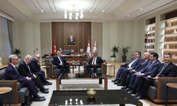 Ticaret Bakanı Bolat ve KKTC Cumhurbaşkanı Erhürman bir araya geldi