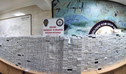 Kızıltepe'de 26 bin 400 paket kaçak sigara ele geçirildi